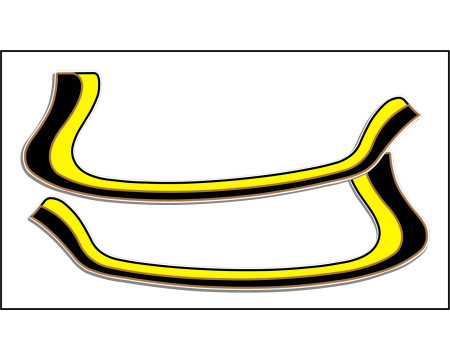LISERETS MONTESA CAPPRA NOIR ET JAUNE